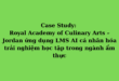 Royal Academy of Culinary Arts – Jordan ứng dụng LMS AI cá nhân hóa trải nghiệm học tập trong ngành ẩm thực