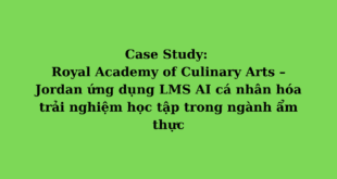 Royal Academy of Culinary Arts – Jordan ứng dụng LMS AI cá nhân hóa trải nghiệm học tập trong ngành ẩm thực